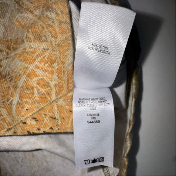 Cabela's Zonz Western Camouflage Button-Up Shirt Womens Large Long Sleeve - Picture 8 of 12